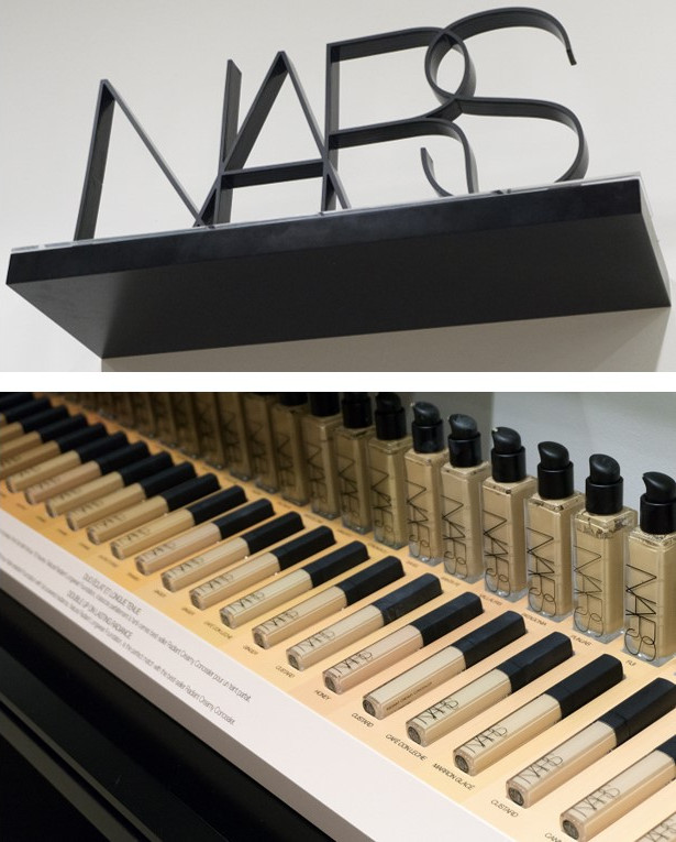 Nars, PLV Cosmétique et beauté - Retail, Trade Marketing présentoir plastique, événementielle, théâtralisation