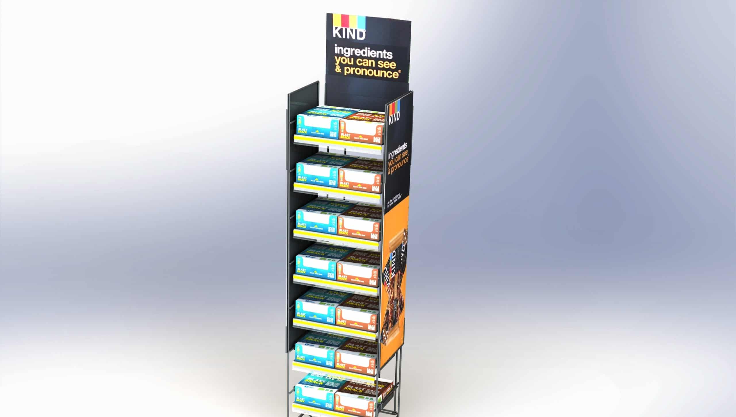 3d meuble métal snack
