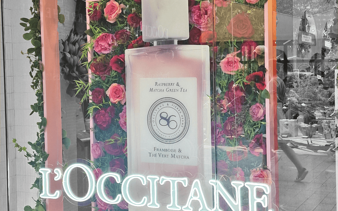 Vitrine L’Occitane & Pierre Hermé – 86 Champs