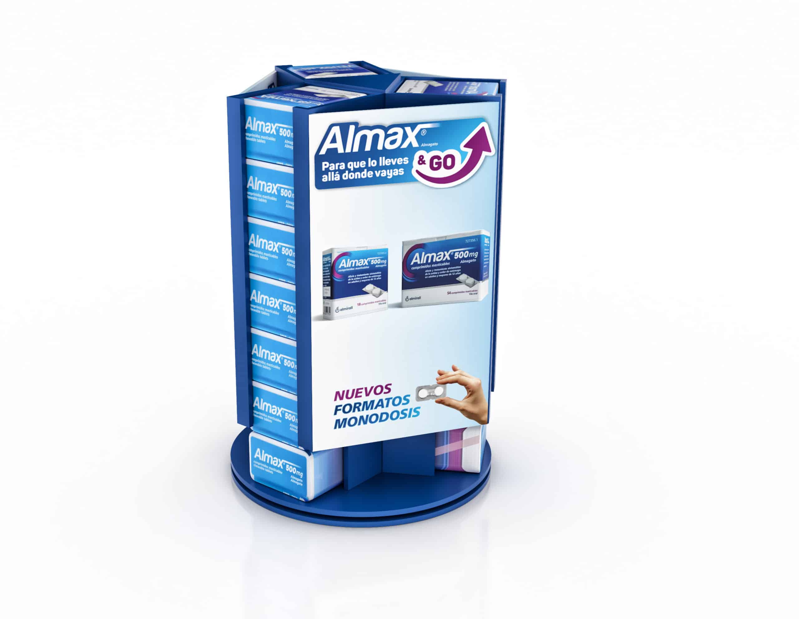 Distrib de compt almax bleu rotatif