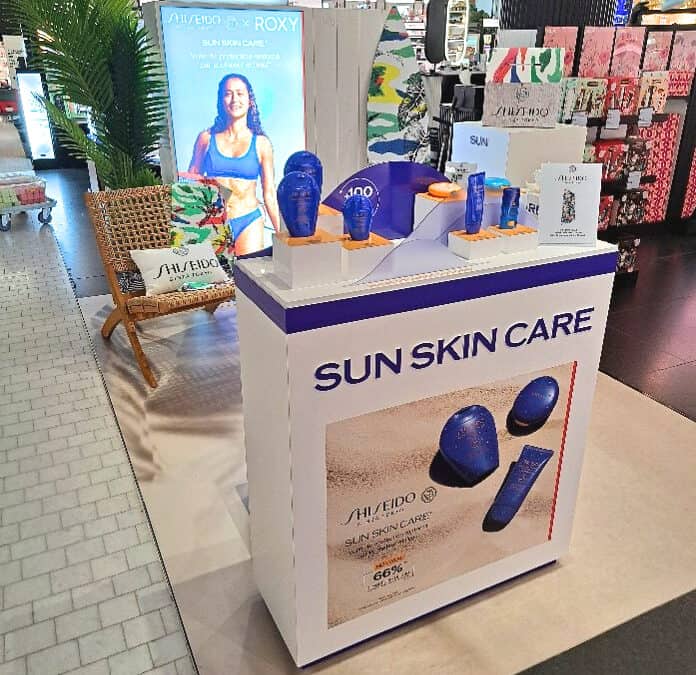 Podium Shiseido au Sephora des Champs Élysée