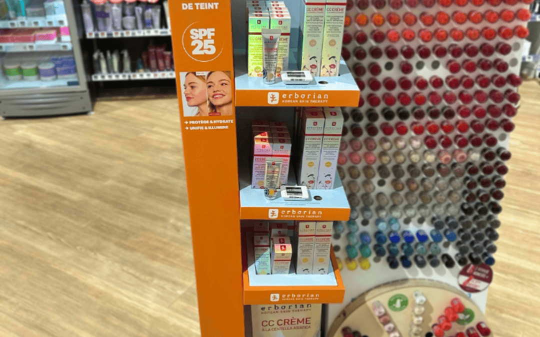 Un Merchandising réussi pour la CC Crème d’ERBORIAN