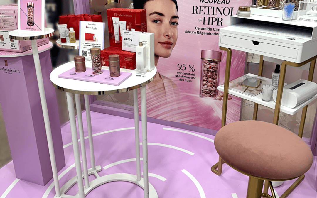 Au Cœur de Marionnaud Opéra : Elizabeth Arden Brille avec un Stand Signé Mayence