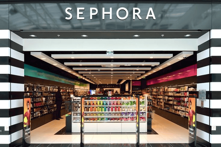 magasin sephora et mobilier retail