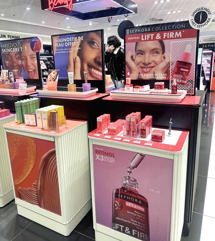 animation Skincare sephora réalisé par Mayence
