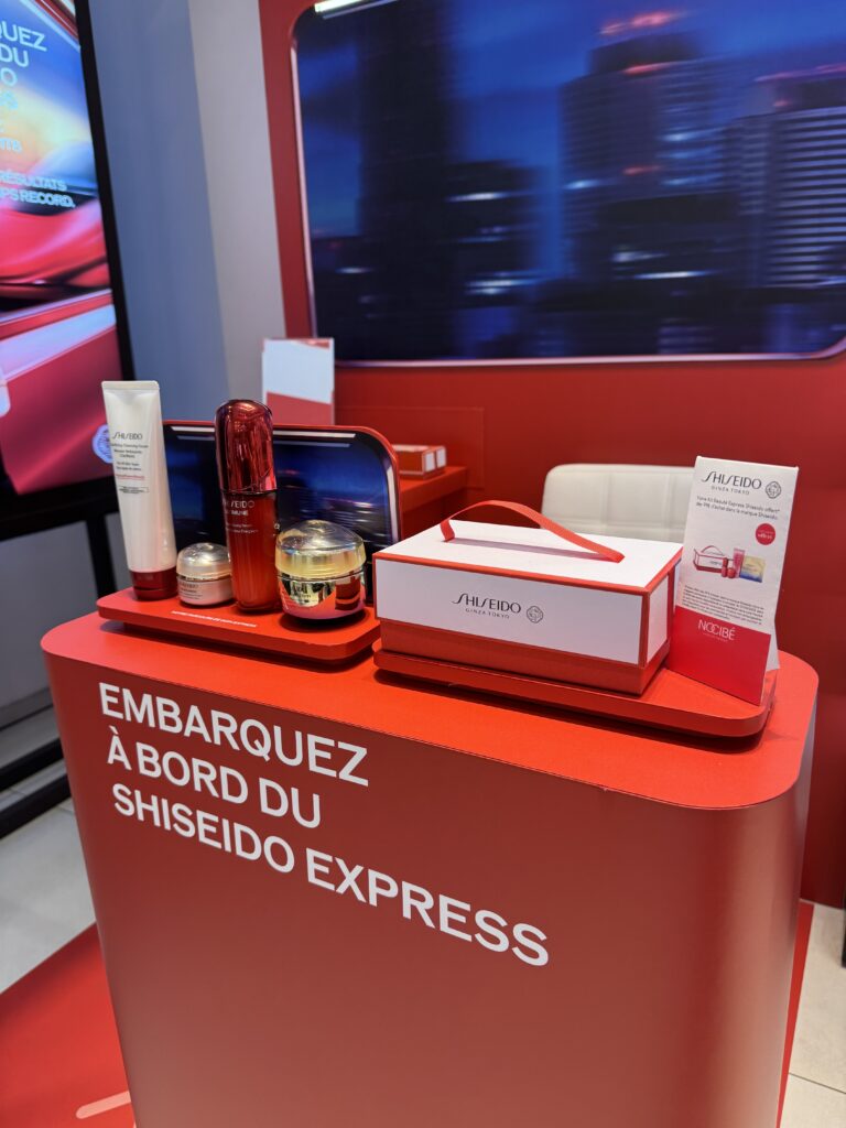 Podium Shiseido réalisé par Mayence