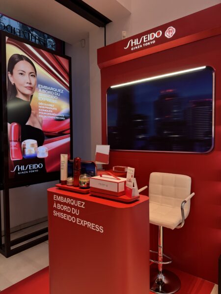 Embarquez à bord du Shiseido Express chez Nocibé
