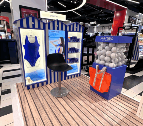 Shiseido s’installe chez Sephora avec un stand estival « Sun Skin Care » immersif et innovant
