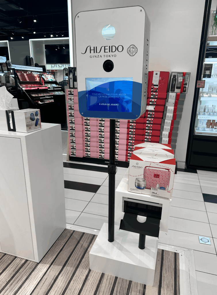 Animation photobooth stand shiseido magasin sephora