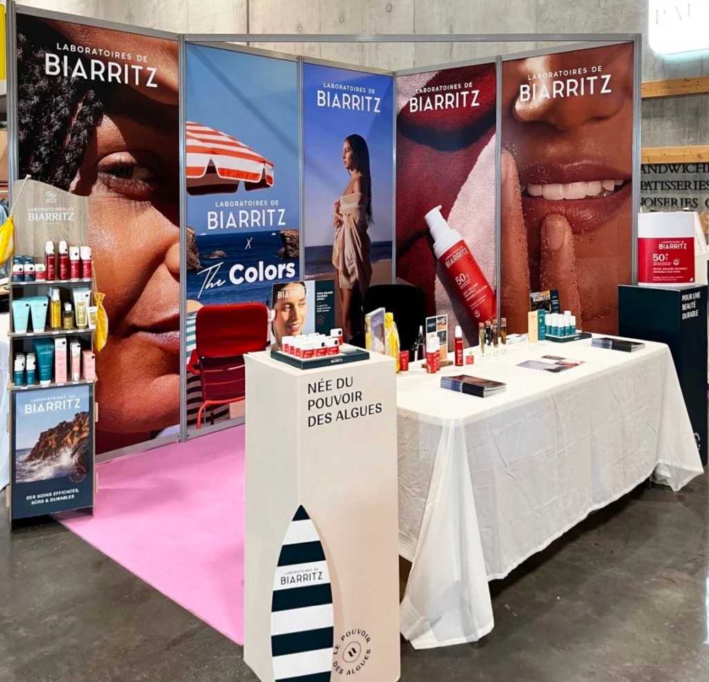 stand Laboratoires de Biarritz réalisé par Mayence