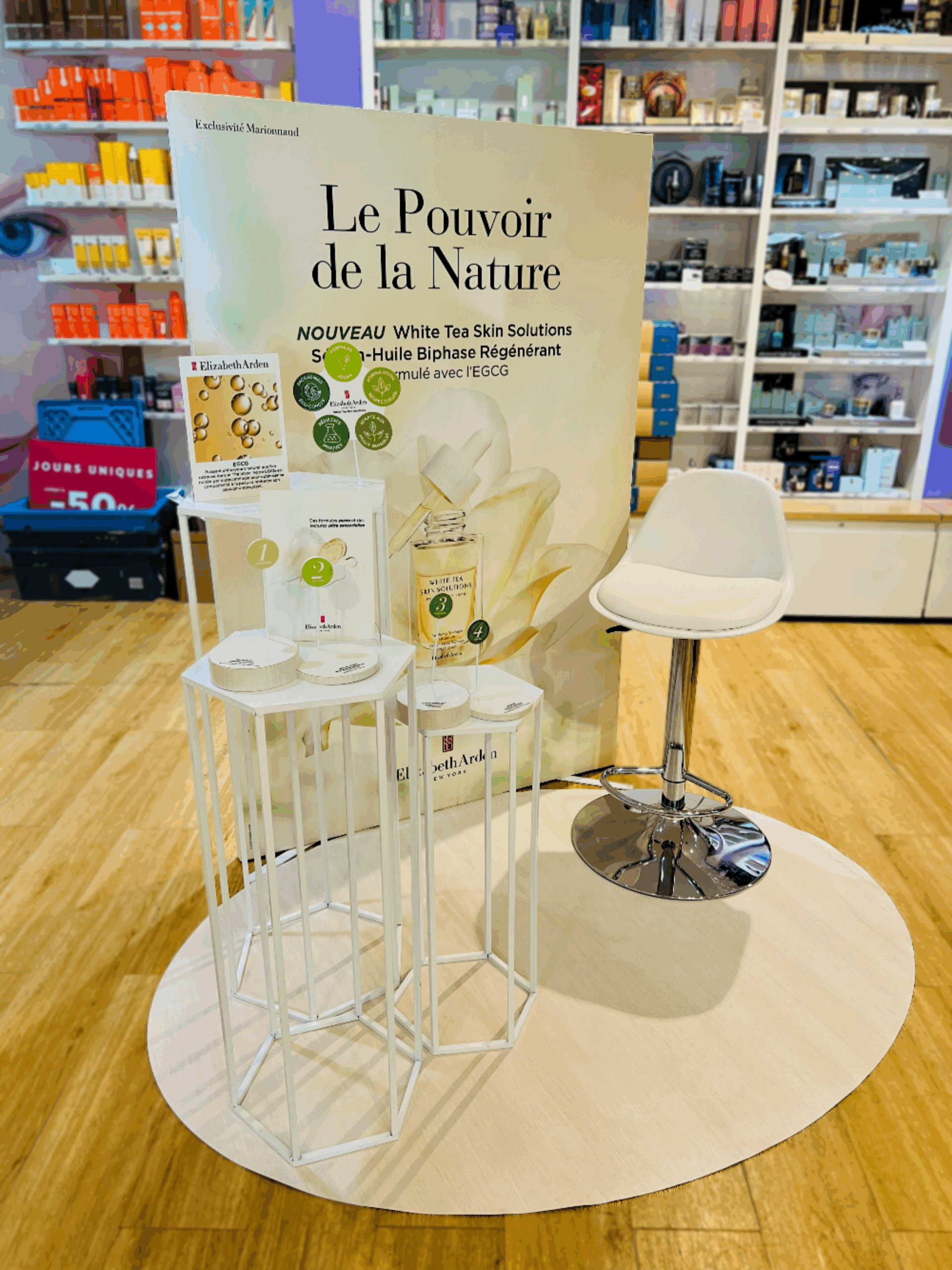 podium Elizabeth Arden par mayence