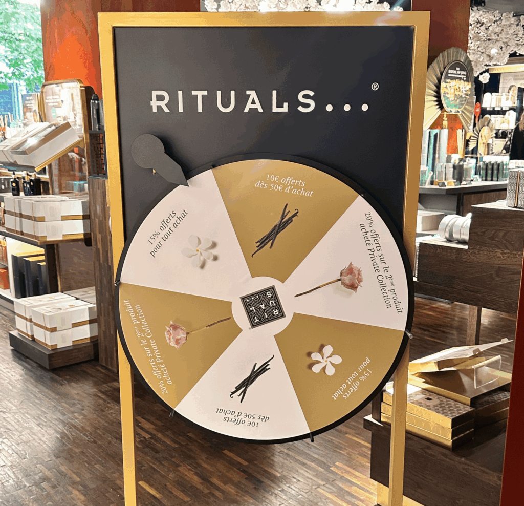roue interactive pour Rituals par Mayence