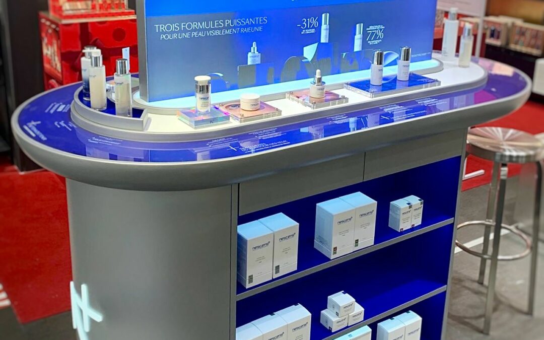 Nescens chez Globus Genève : L’excellence du mobilier retail permanent par Mayence