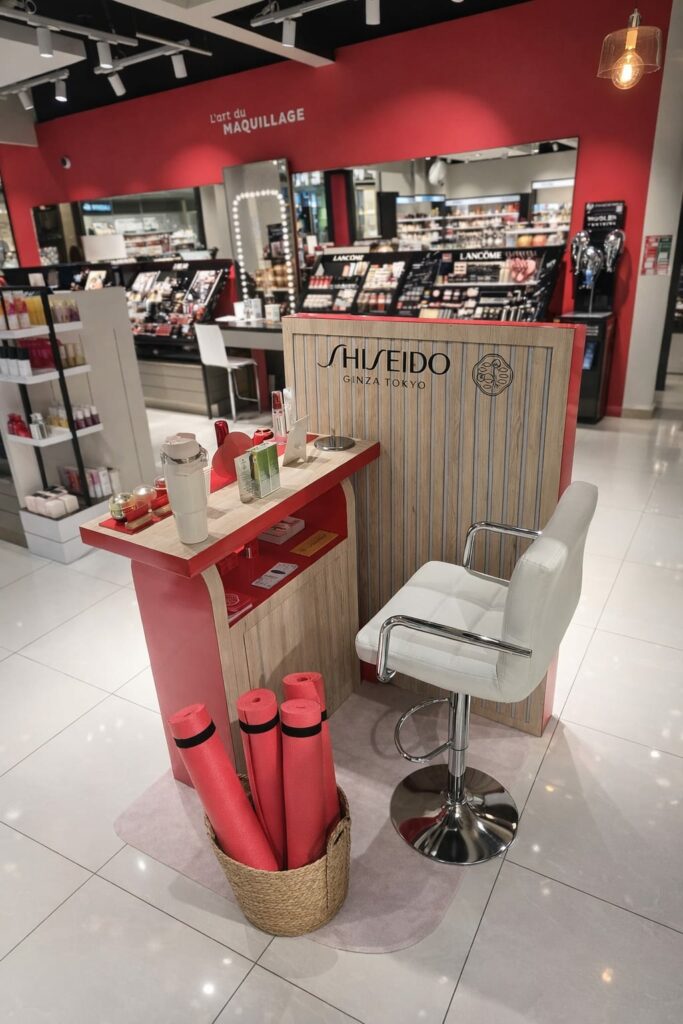 Podium shiseido chez Nocibe par mayence