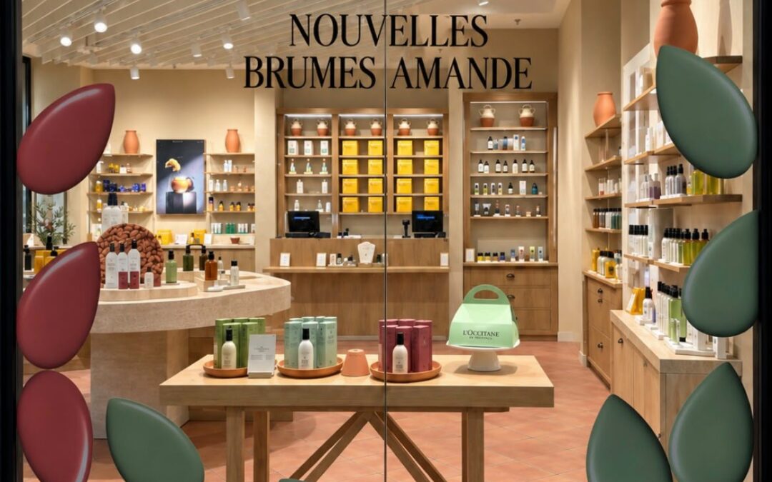 Brumes Amande aux Halles : Scénographie L’Occitane