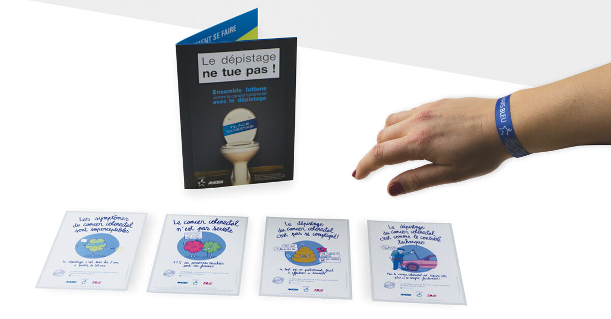 Campagne print « Mars bleu » laboratoires Amgen – Print